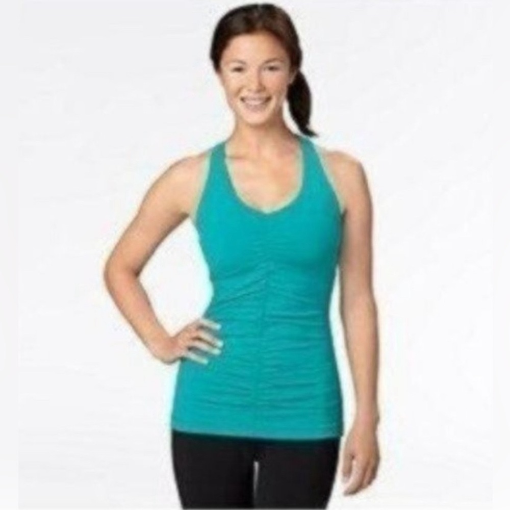 Lucy Activewear Perfect Core Bright Teal T-back Tank